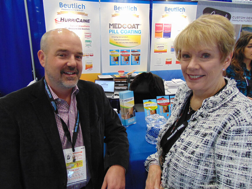David Clinard, left, and Erlene Thomas of Beutlich Pharmaceuticals. (Photo: Fred Michmershuizen/DTA)