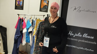 Céline Lebouteiller, fondatrice de la société  « Ma jolie Blouse »