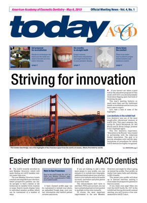 today AACD San Francisco May 6, 2015 today AACD San Francisco May 6, 2015