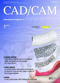 CAD/CAM Italy No. 1, 2022 CAD/CAM Italy No. 1, 2022
