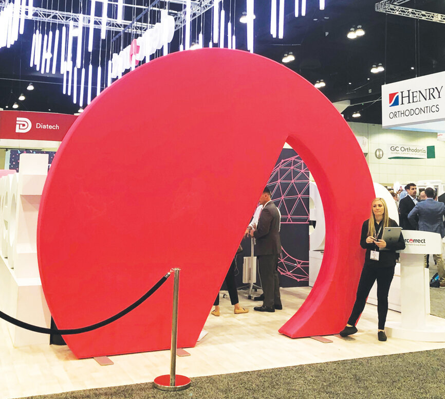 You can’t miss the stunning entrance to the ClearCorrect booth. Be sure to head inside for a special presentation.