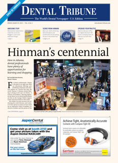 today daily Hinman Dental Meeting Atlanta, March 23, 2012 today daily Hinman Dental Meeting Atlanta, March 23, 2012