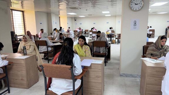 FJIDS hosts UHS BDS exams with organized, student-friendly setup