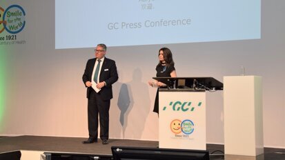 Frank Rosenbaum, VP Finance GC Europe and General Manager GC Germany, and Gloria de la Torre, General Human Resources GC Europe (Photograph: Monique Mehler, DTI)