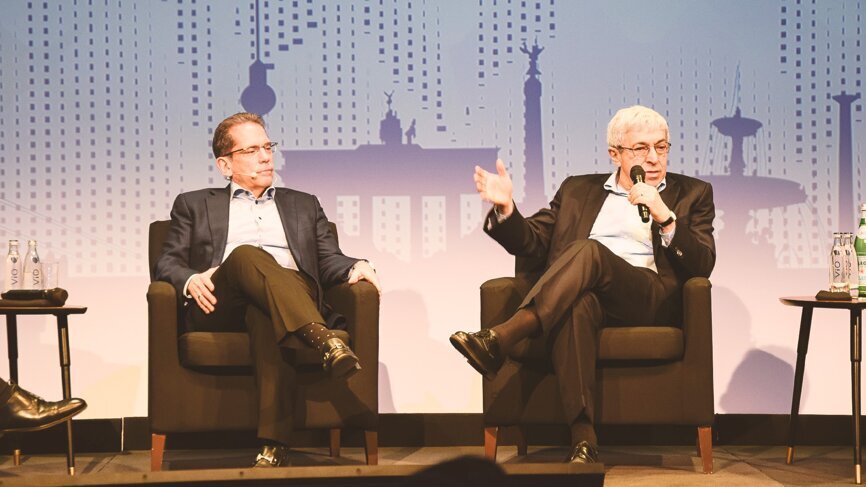 Jim Breslawski, President, Henry Schein, Inc., and CEO, Global Dental Group, Member of the Board of Directors (left) and Stanley M. Bergman, Chairman of the Board and Chief Executive Officer (right) 
