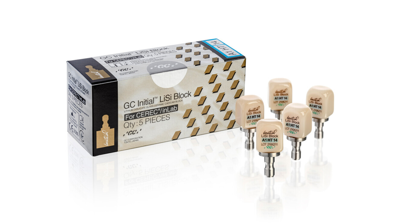 The GC Initial LiSi Block maintains high flexural strength and does not require firing. 