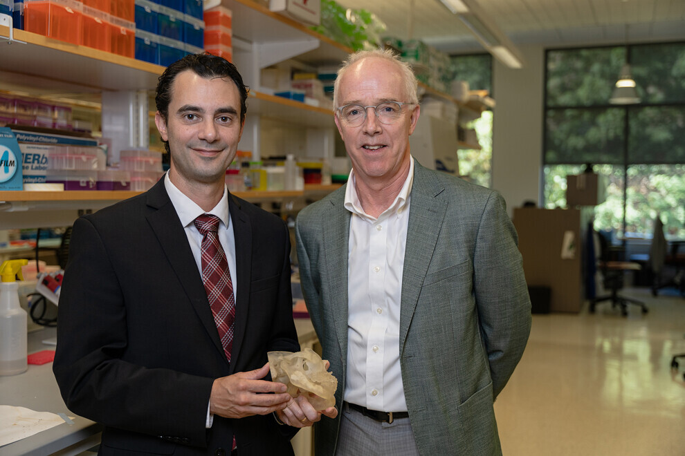 Dr Alejandro Almarza and Dr Michael Gold of the University of Pittsburgh. (Image: Rayni Shiring)