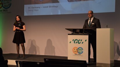 Gloria de la Torre, General Human Resources GC Europe and Georg Haux, General Manager GC Germany (Photograph: Monique Mehler, DTI)