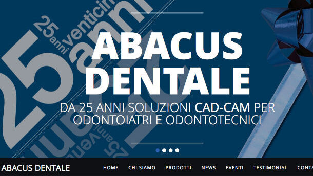 Nuovo sito Abacus Dentale per i suoi 25 anni di attività