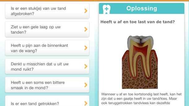 Tandarts krijgt versterking van app