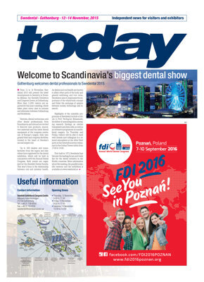 today Swedental Gothenburg 2015 today Swedental Gothenburg 2015