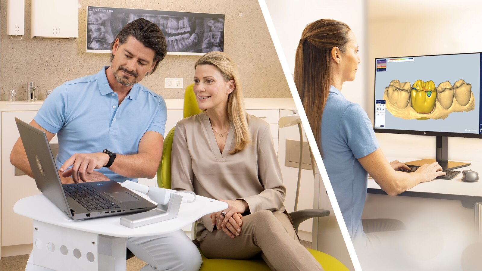 Colaboración sencilla entre el laboratorio y la clínica dental