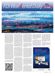 World Dental Daily Istanbul 2013 Advanced Issue World Dental Daily Istanbul 2013 Advanced Issue