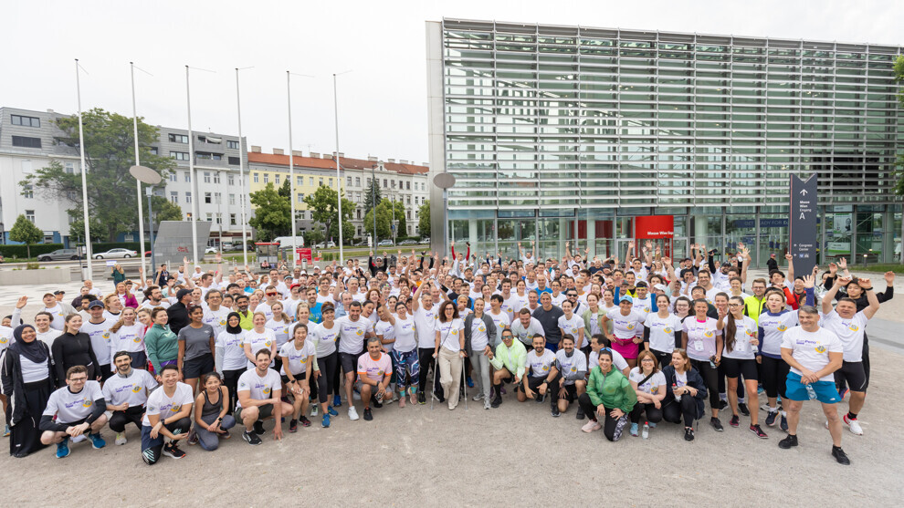 Uczestnicy Biegu Charytatywnego EuroPerio11. (Zdjęcie: EFP)