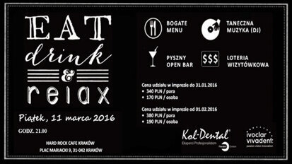 Po godzinach na targach Krakdent – „EAT, DRINK & RELAX”