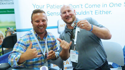 Ryan Renaud and Andrew Chirgwin of Dentsply Sirona would love to introduce you to the Schick 33 sensor.