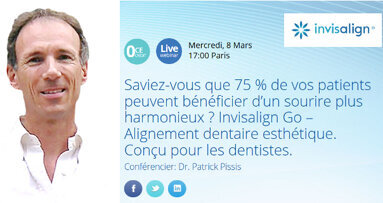 Saviez-vous que 75 % de vos patients peuvent bénéficier d'un sourire plus harmonieux ? Invisalign Go – Alignement dentaire esthétique. Conçu pour les dentistes