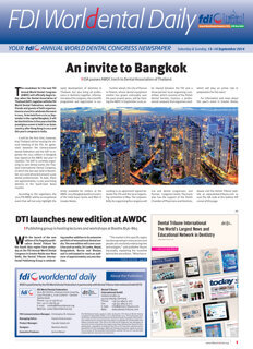 World Dental Daily New Delhi, 13 September 2014 World Dental Daily New Delhi, 13 September 2014