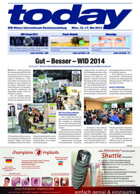 today Wiener Internationale Dentalausstellung 2014 today Wiener Internationale Dentalausstellung 2014