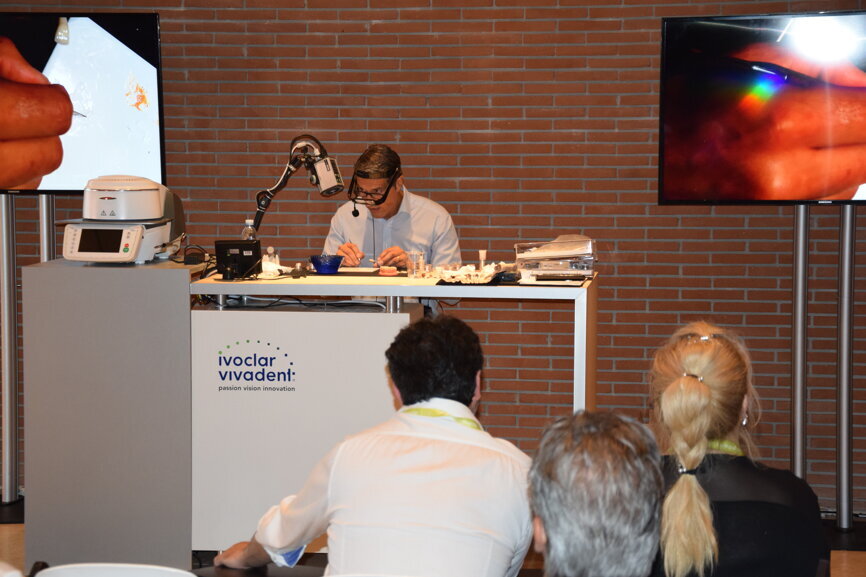 A presenter at one of the morning's breakout sessions.