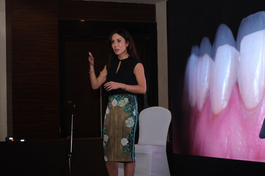 Dr Amanda Seay speaking on systematic workflows.