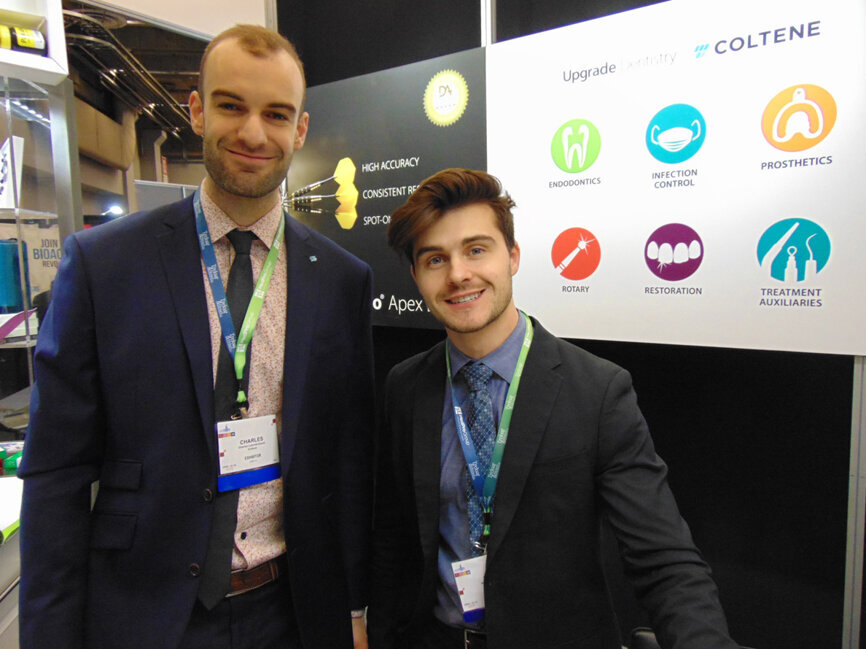 Charles, left, and Nick of Coltene. (Photo: Fred Michmershuizen/Dental Tribune America)