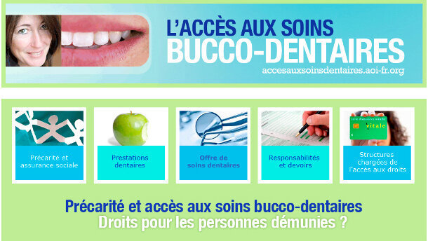 Un site internet pour l'accès aux soins dentaires des personnes démunies