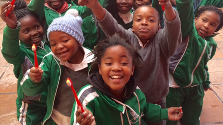 Students help teach good oral health in South Africa