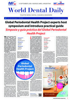 World Dental Daily Buenos Aires 2018, 6 September World Dental Daily Buenos Aires 2018, 6 September