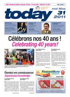 today JDIQ Montreal May 31, 2011 today JDIQ Montreal May 31, 2011