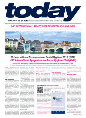 today 20th International Symposium on Dental Hygiene Basel 2016 today 20th International Symposium on Dental Hygiene Basel 2016
