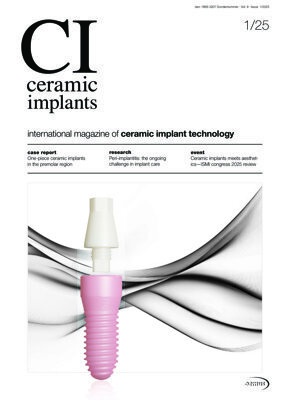ceramic implants international No. 1, 2025