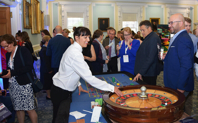Casino games with play money were offered at the Royal College of Surgeons of Edinburgh campus.