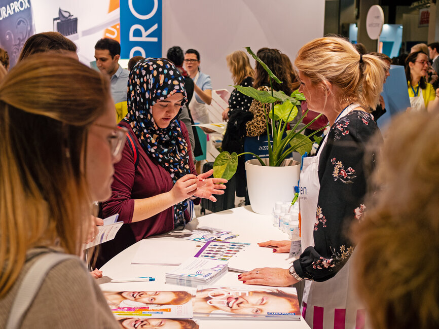 CURAPROX booth at IDS. (Photograph: Tom Carvalho, DTI)