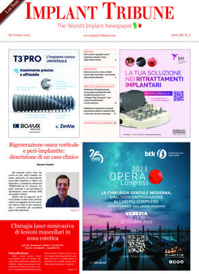 Implant Tribune Italy No. 3, 2023 Implant Tribune Italy No. 3, 2023