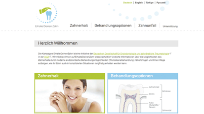 Vielsprachig: Unabhängige Patienteninfos zur Zahnerhaltung