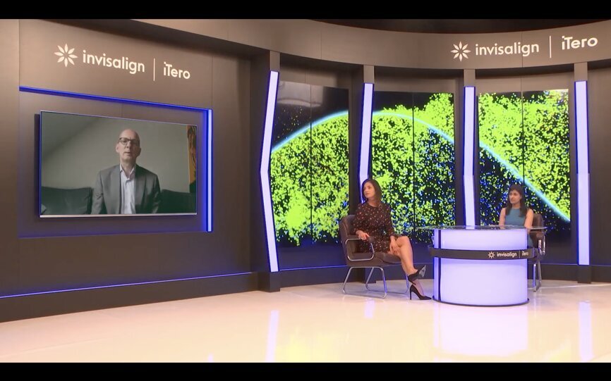 Markus Sebastian (on screen) opended the symposium.