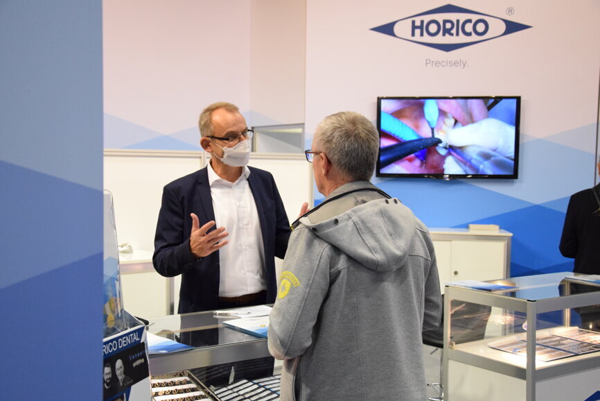 Horico booth at IDS 2021. (Image: Dental Tribune International) 
