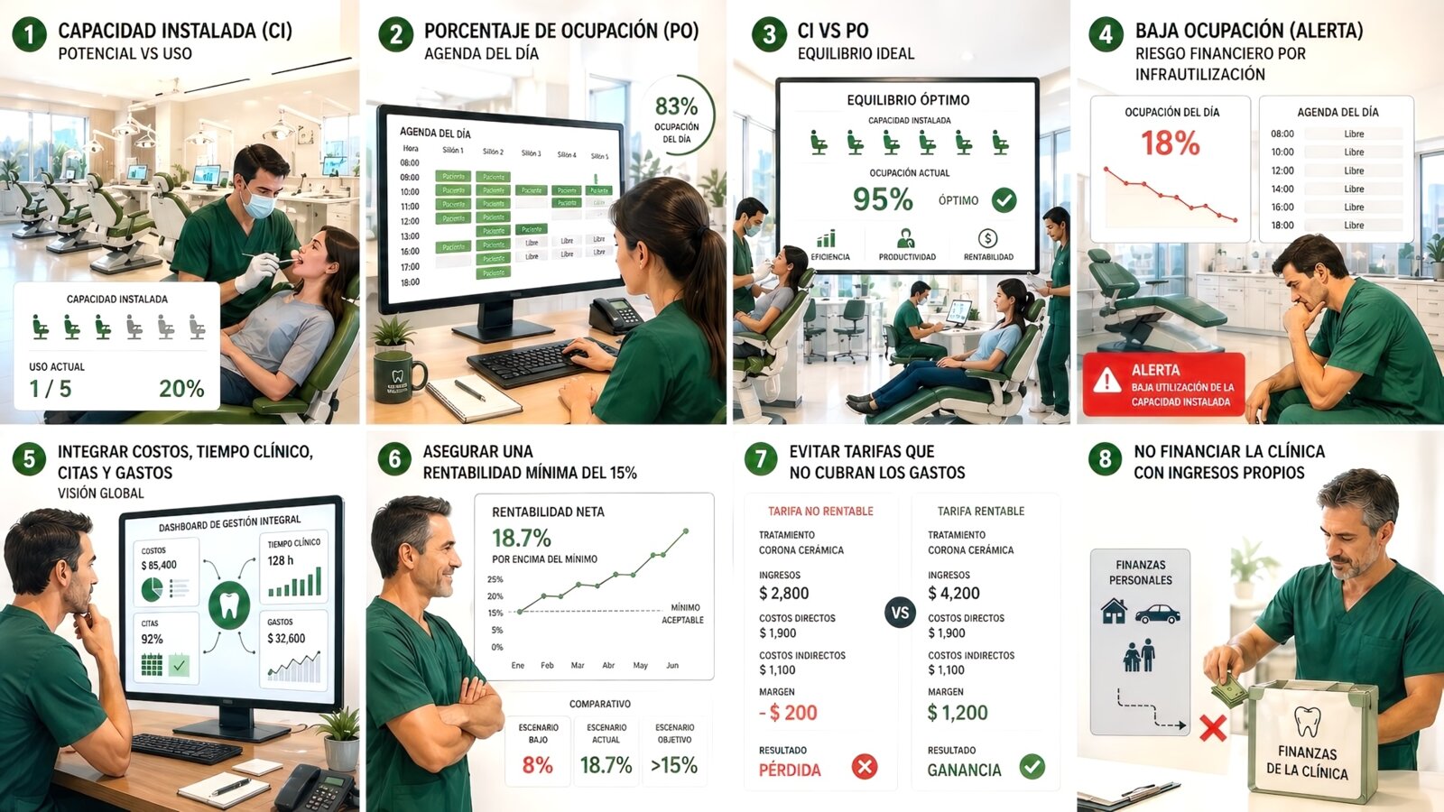 Tarifas inteligentes para una clínica sostenible