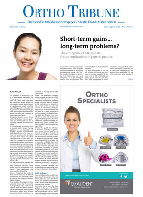 Ortho Tribune Middle East & Africa No. 1, 2016