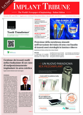 Implant Tribune Italy No. 3, 2019 Implant Tribune Italy No. 3, 2019