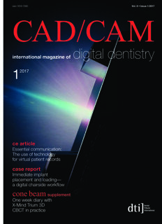 CAD/CAM international No. 1, 2017 CAD/CAM international No. 1, 2017