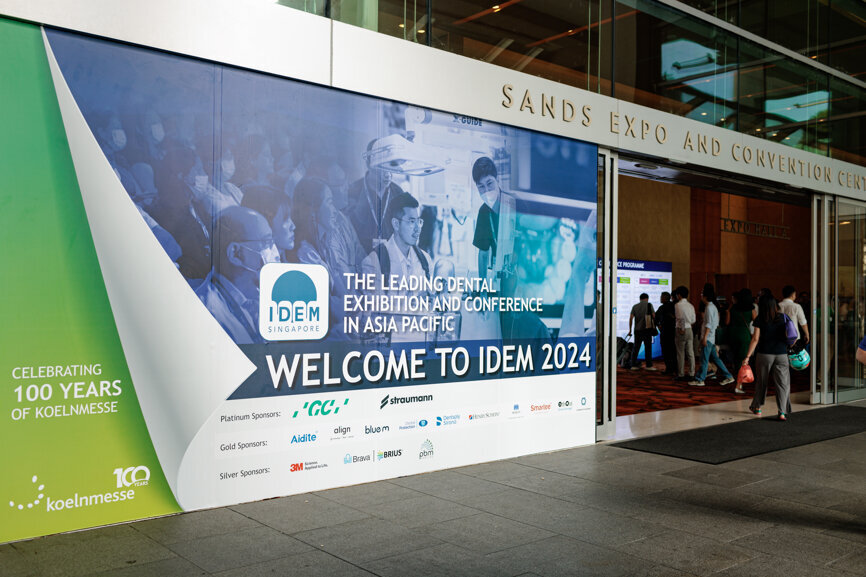 Dental professionals from around the world converged in Singapore for education, networking and a large exhibition at IDEM 2024. (Image: Koelnmesse)