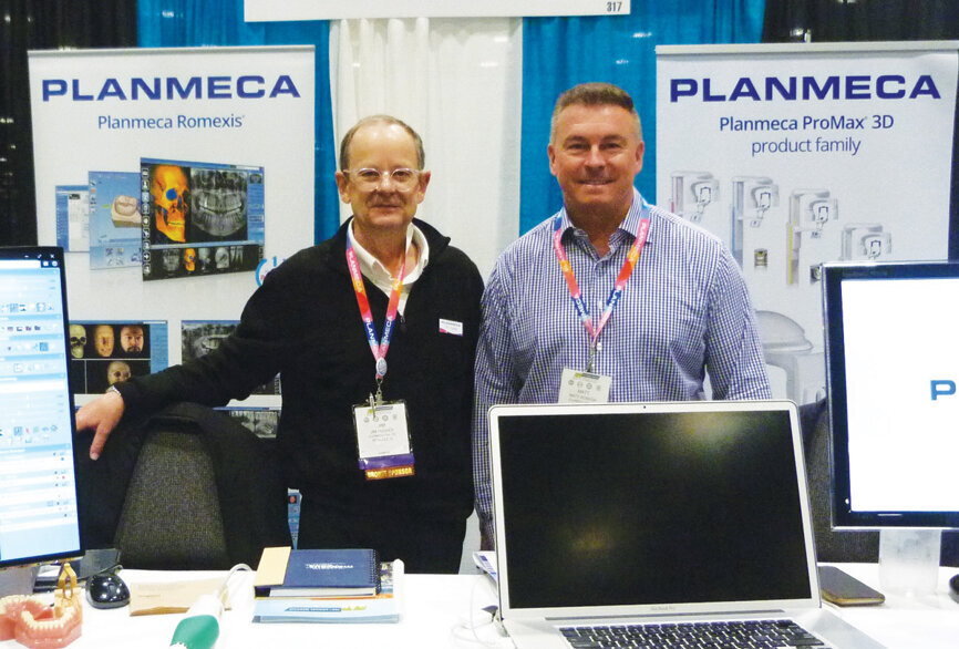Jim Hughes and Matt Robson of Planmeca. (Photo: Sierra Rendon/DTA)