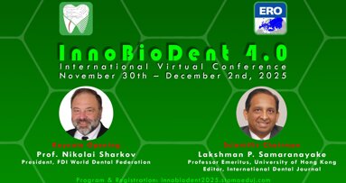 Vă invităm la InnoBioDent 4.0 – Conferința Virtuală Internațională de Stomatologie Biologică Inovatoare