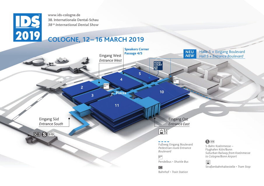 IDS Hallenplan. (foto: Koelnmesse/IDS)