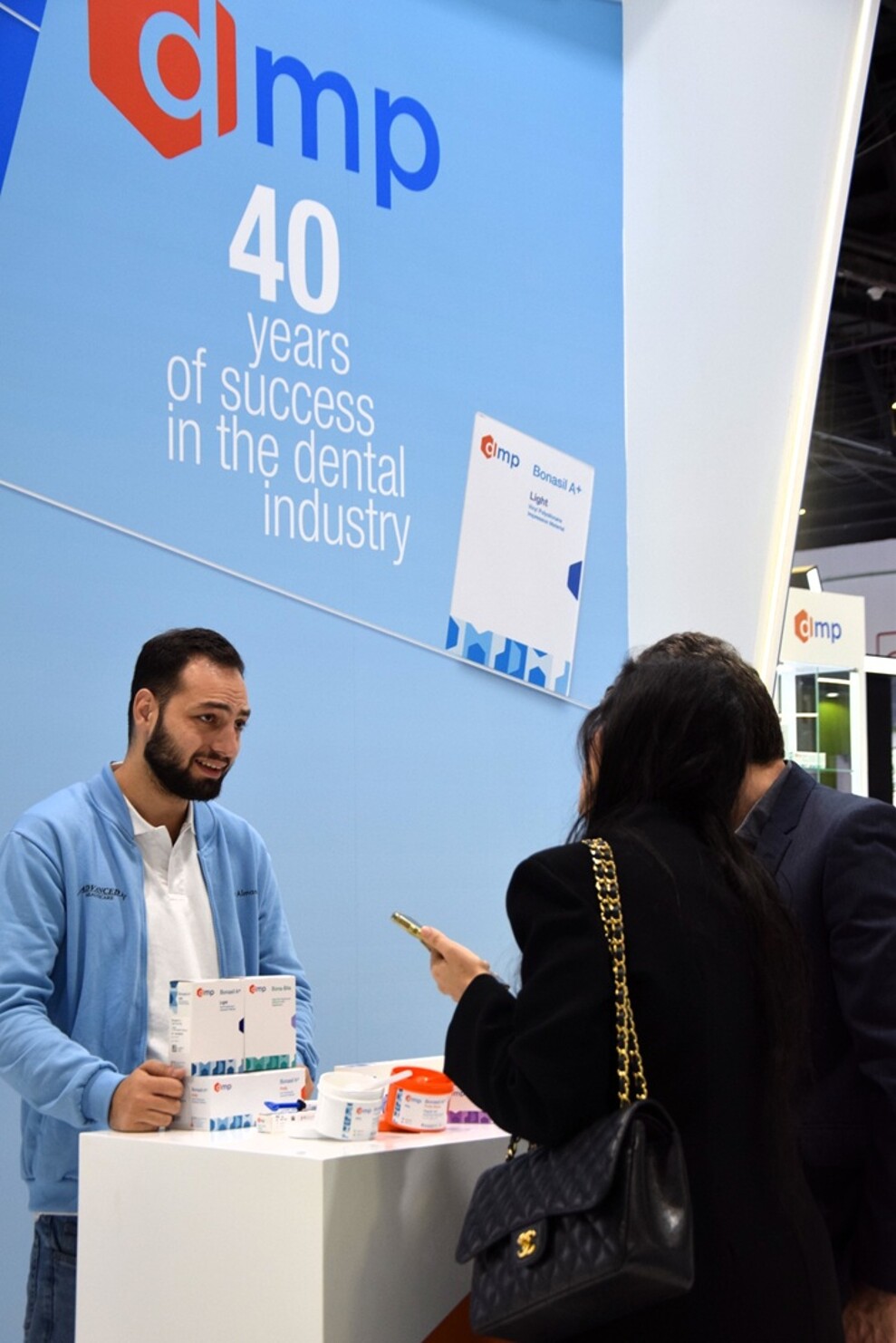 The DMP Dental Industry team is available at Booth 8E06 in Hall 8.