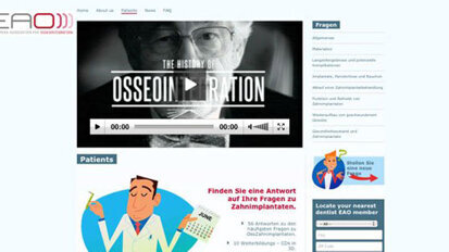 EAO: Website und Leitfaden für Implantat-Patienten