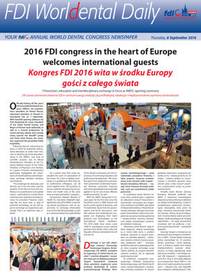 World Dental Daily Poznań 2016, 8 September World Dental Daily Poznań 2016, 8 September