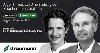 Straumann präsentiert Webinar zur Anwendung von Knochenersatzmaterialien